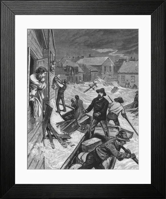 Framed Print : The Great Flood of 1881