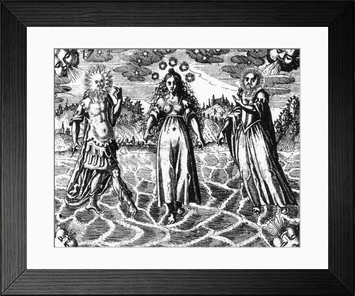 Framed Print : Alchemy Illustration Framed Print : Alchemy Illustration