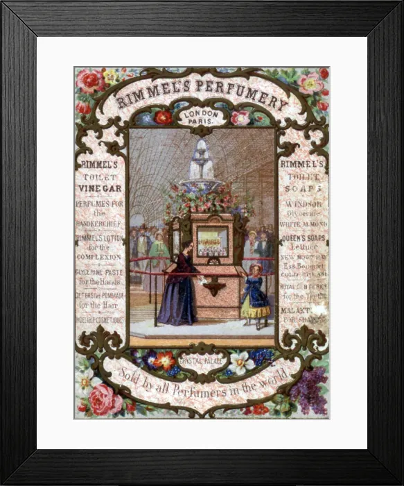 Framed Print : Rimmel Perfume Fountain, Crystal Palace, 1851 Framed Print : Rimmel Perfume Fountain, Crystal Palace, 1851
