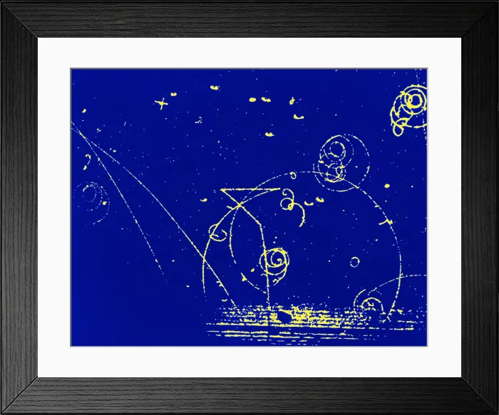 Framed Print : Catalyzed Nuclear Reaction in Bubble Chamber Framed Print : Catalyzed Nuclear Reaction in Bubble Chamber