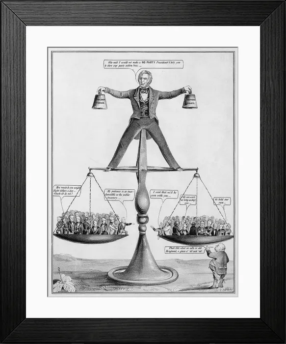 Framed Print : Congressional Scales, A True Balance Framed Print : Congressional Scales, A True Balance