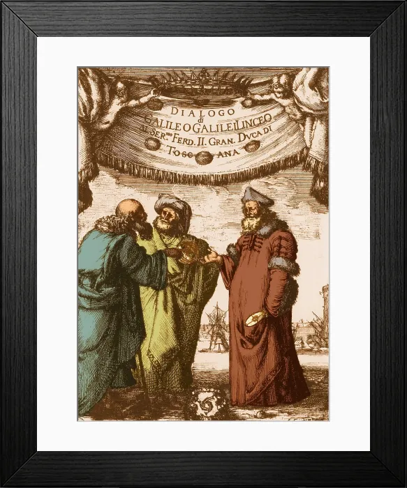 Framed Print : Aristotle, Ptolemy and Copernicus