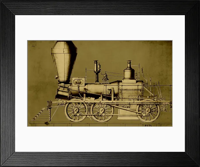 Framed Print : Baldwin Steam Locomotive, 1842 Framed Print : Baldwin Steam Locomotive, 1842