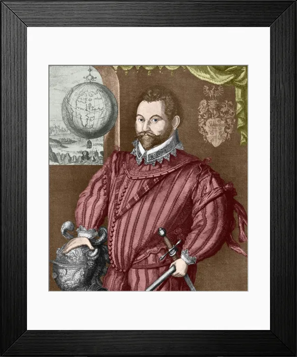 Framed Print : Francis Drake, English Explorer Framed Print : Francis Drake, English Explorer