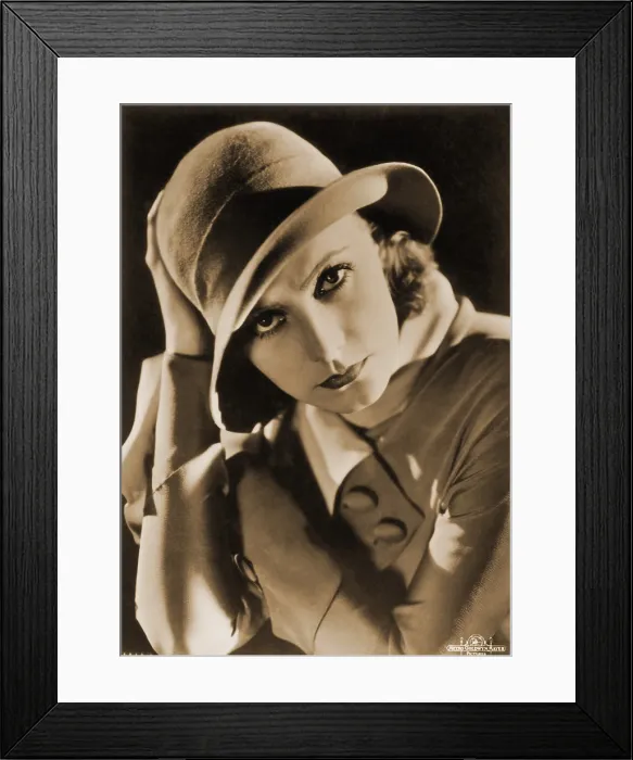 Framed Print : Greta Garbo, Hollywood Movie Star