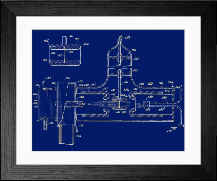 Framed Print : Early Patent for Accelerator, 1937 Framed Print : Early Patent for Accelerator, 1937