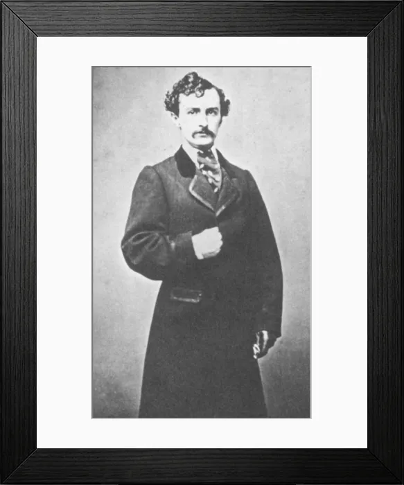 Framed Print : John Wilkes Booth, American Assassin Framed Print : John Wilkes Booth, American Assassin
