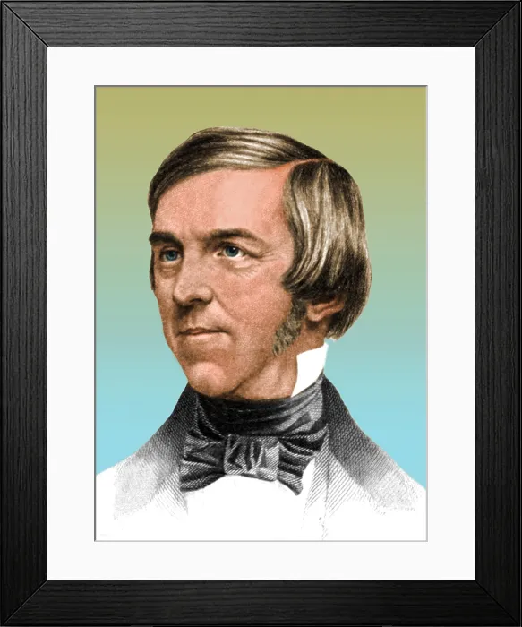 Framed Print : Oliver Wendell Holmes, American Physician and Poet Framed Print : Oliver Wendell Holmes, American Physician and Poet