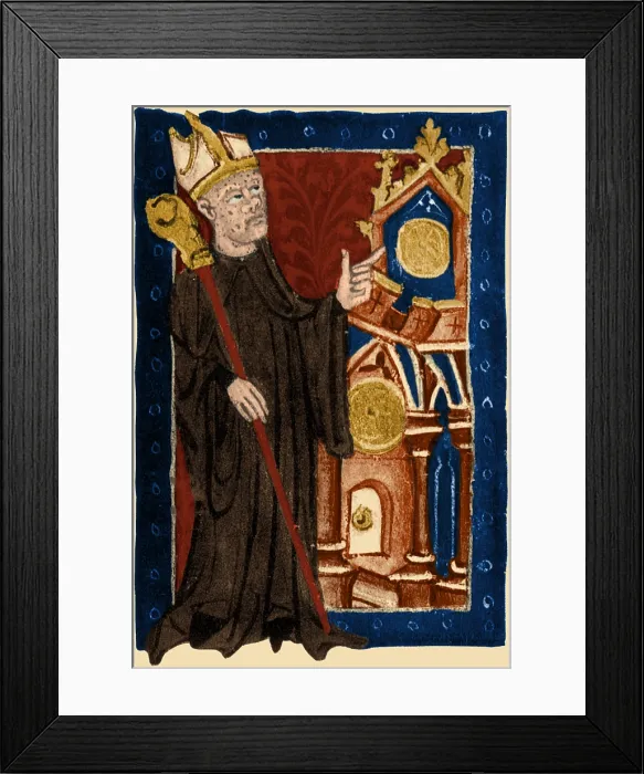 Framed Print : Richard of Wallingford, English Mathematician