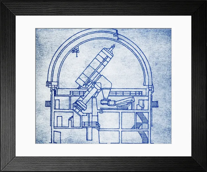 Framed Print : Reflector Telescope of Ondrejov Observatory Framed Print : Reflector Telescope of Ondrejov Observatory