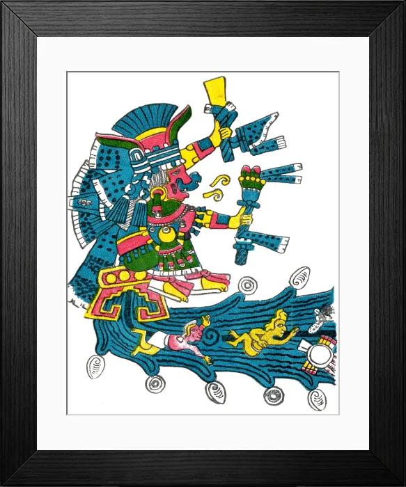 Framed Print : Xochiquetzal, Aztec Goddess of Beauty & Fertility Framed Print : Xochiquetzal, Aztec Goddess of Beauty & Fertility