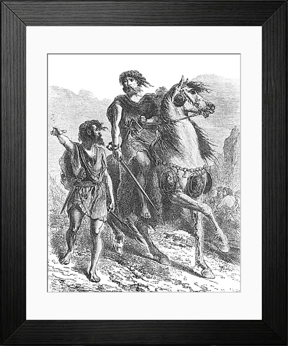 Framed Print : Prehistoric Man, Bronze Age Warrior