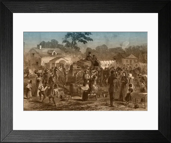 Framed Print : Exodus of Confederates from Atlanta