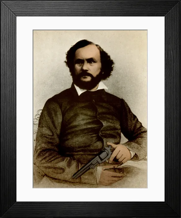 Framed Print : Samuel Colt, American Inventor Framed Print : Samuel Colt, American Inventor