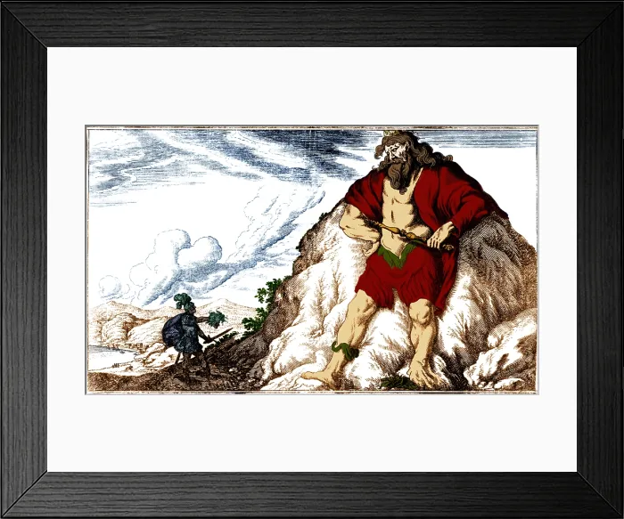 Framed Print : Atlas and Perseus, Greek Mythology