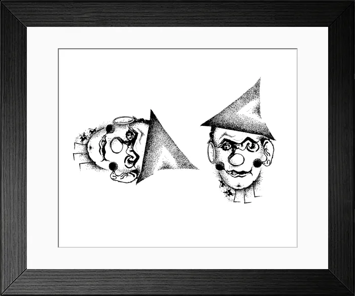 Framed Print : Optical Illusion, Circus or Clown? Framed Print : Optical Illusion, Circus or Clown?