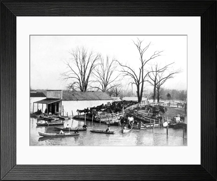 Framed Print : Spring Flood, 1903 Framed Print : Spring Flood, 1903