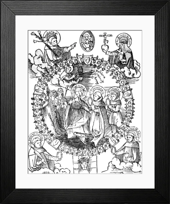 Framed Print : Medieval Plague Card Framed Print : Medieval Plague Card
