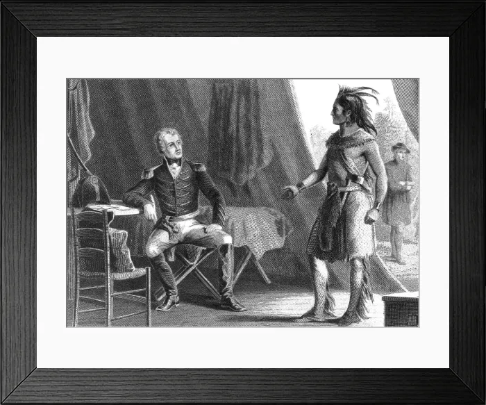 Framed Print : War of 1812, Battle of Horseshoe Bend, 1814 Framed Print : War of 1812, Battle of Horseshoe Bend, 1814