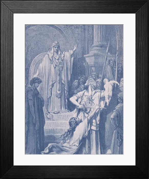 Framed Print : Judgment of Solomon Framed Print : Judgment of Solomon