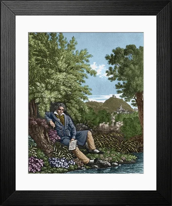 Framed Print : Ludwig van Beethoven, German Composer Framed Print : Ludwig van Beethoven, German Composer