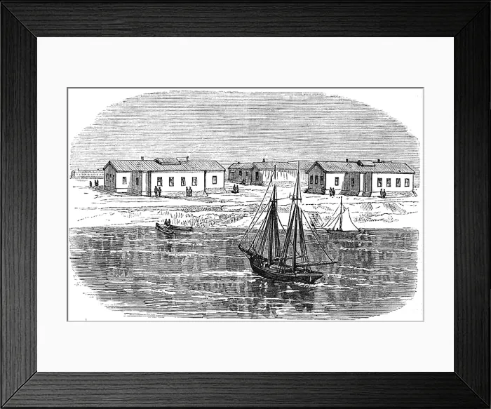 Framed Print : Convalescent Hospital, Hart Island, 1877 Framed Print : Convalescent Hospital, Hart Island, 1877