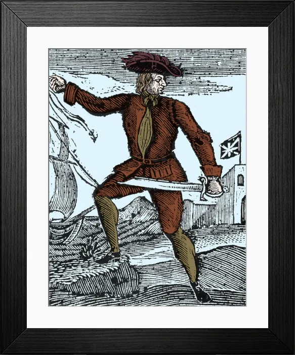 Framed Print : Howell Davis, Welsh Pirate