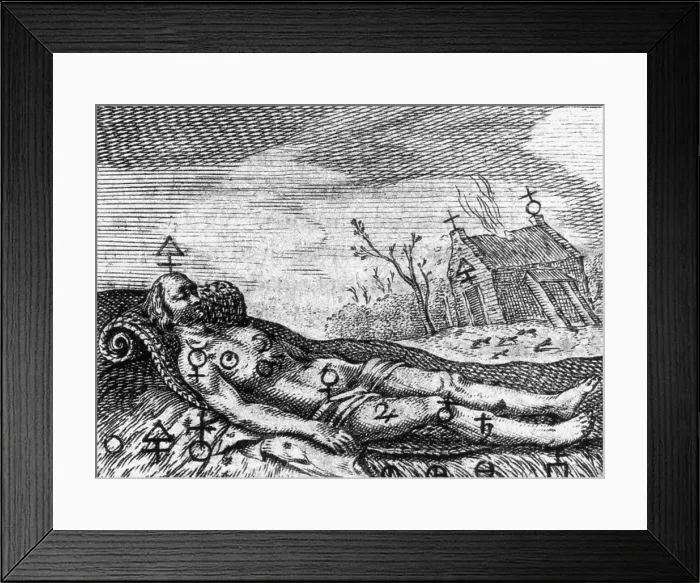Framed Print : Alchemy Illustration Framed Print : Alchemy Illustration