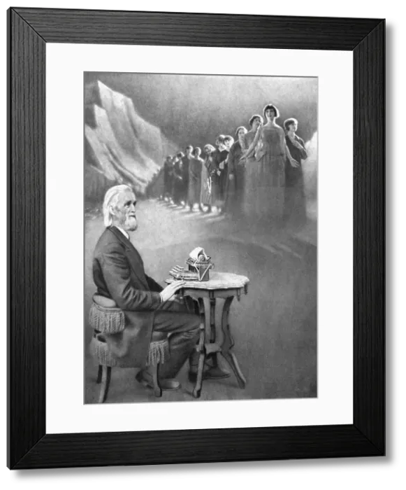 Framed Print : Christopher Sholes, American Inventor Framed Print : Christopher Sholes, American Inventor