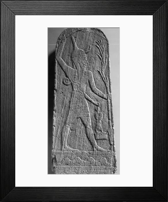Framed Print : Stele of Ba'al, 15th-13th Century BC Framed Print : Stele of Ba'al, 15th-13th Century BC