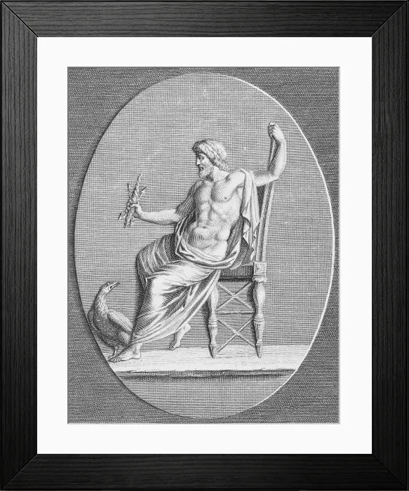 Framed Print : Jupiter, Roman God of Sky and Thunder