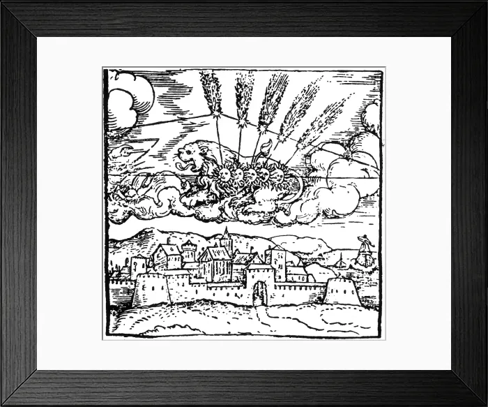 Framed Print : Petrus Apianus, Halley's Comet, 1531 Framed Print : Petrus Apianus, Halley's Comet, 1531