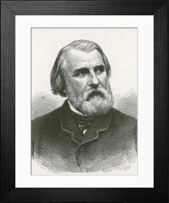 Framed Print : Ivan Turgenev, Russian Author