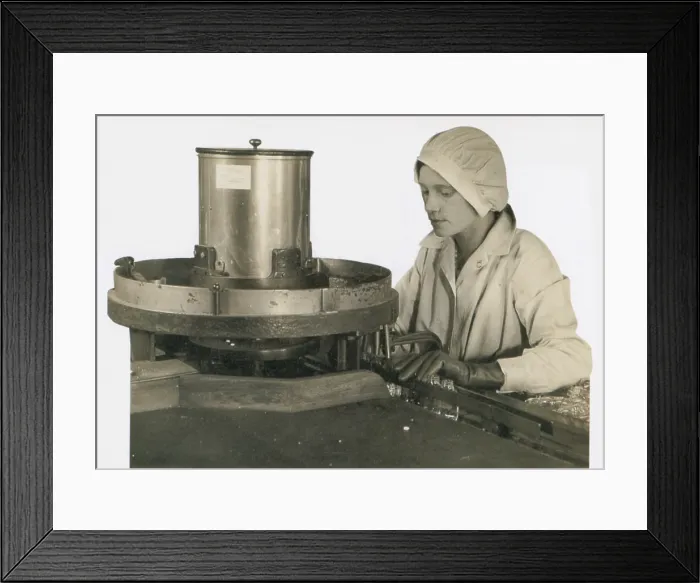 Framed Print : Early Laxative Pill Production