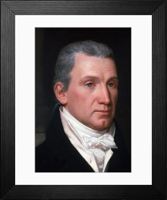Framed Print : James Monroe, 5th U.S. President