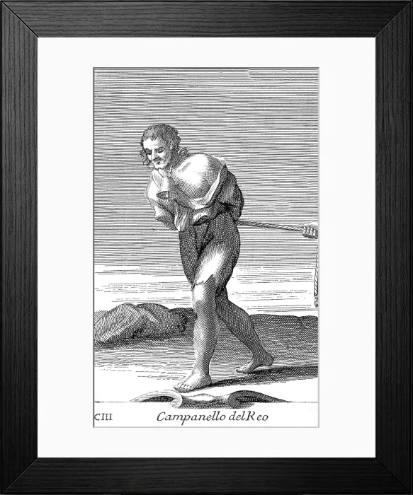 Framed Print : Public Humiliation, 1723