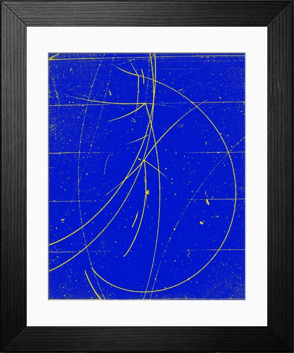 Framed Print : Particle Tracks in Cloud Chamber