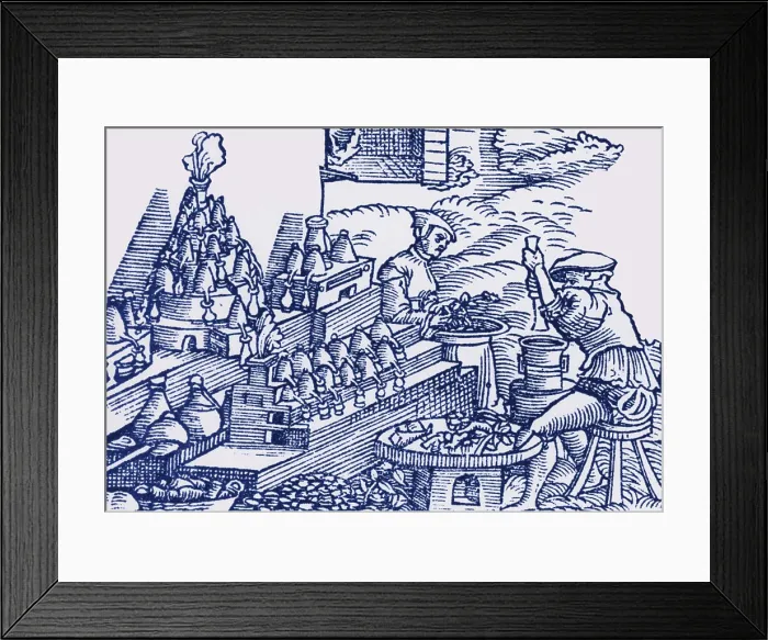 Framed Print : Herbalist Workshop, 16th Century Framed Print : Herbalist Workshop, 16th Century