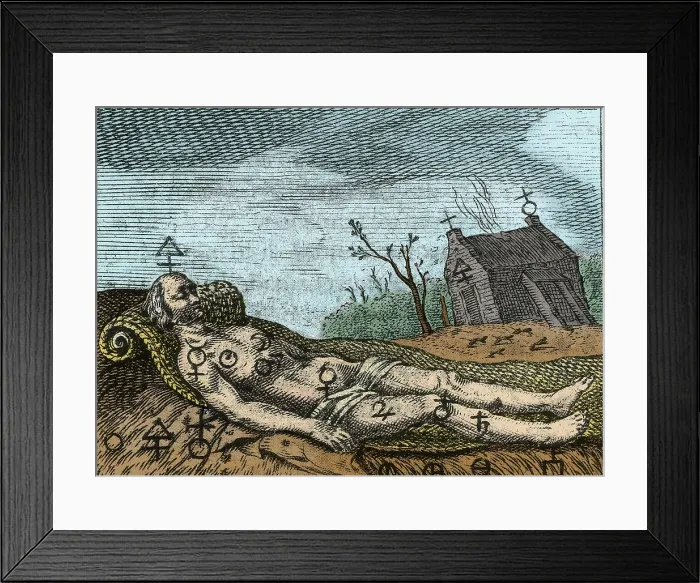 Framed Print : Alchemy Illustration Framed Print : Alchemy Illustration