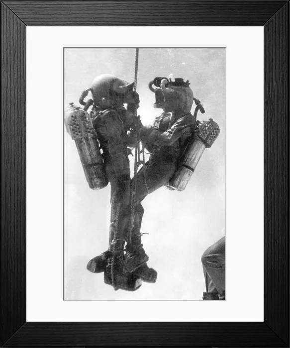 Framed Print : Deep Sea Divers Framed Print : Deep Sea Divers