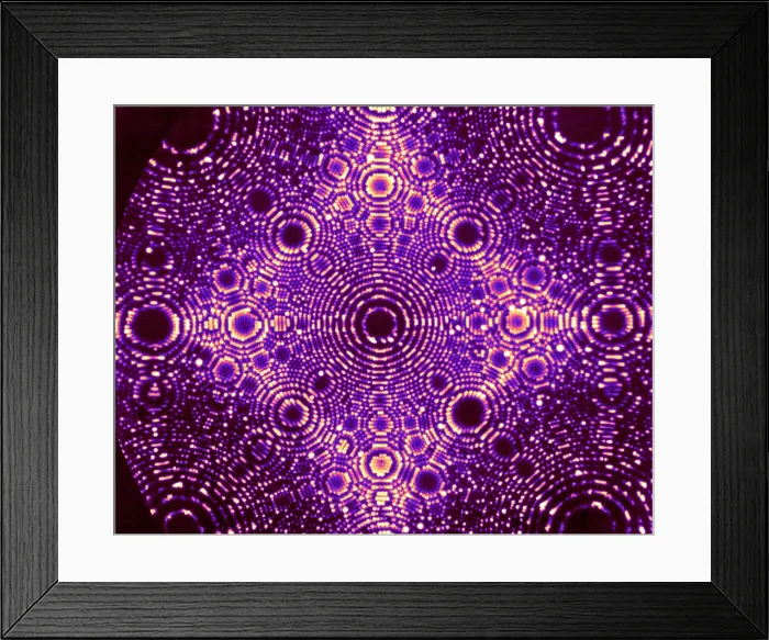 Framed Print : Iridium Crystal, Field Ion Microscopy