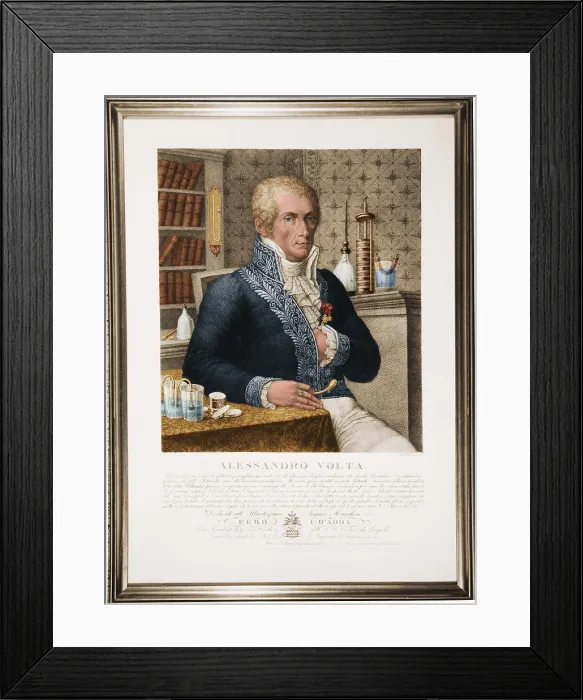 Framed Print : Alessandro Volta, Italian Physicist Framed Print : Alessandro Volta, Italian Physicist