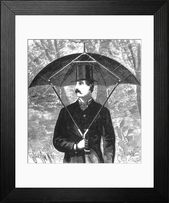 Framed Print : Forster's Umbrella Support, 1888