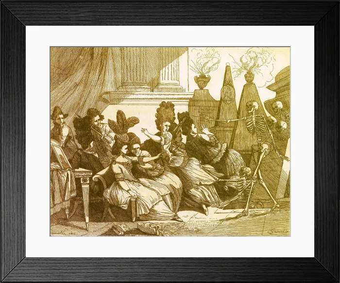 Framed Print : Dance of Death, Danse Macabre