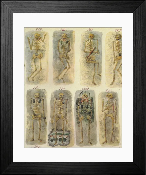 Framed Print : Hallstatt Tombs, Prehistoric Cemetery Framed Print : Hallstatt Tombs, Prehistoric Cemetery