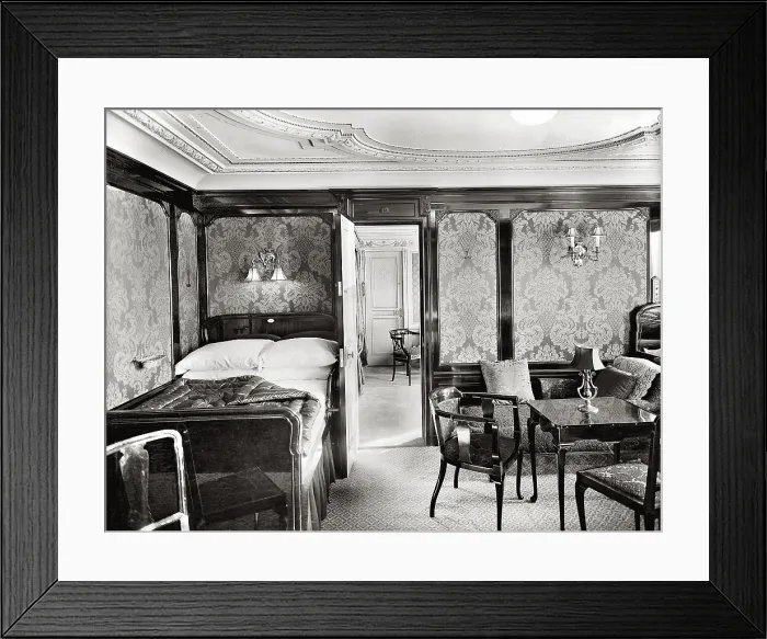 Framed Print : Parlour Suite of Titanic Ship Framed Print : Parlour Suite of Titanic Ship