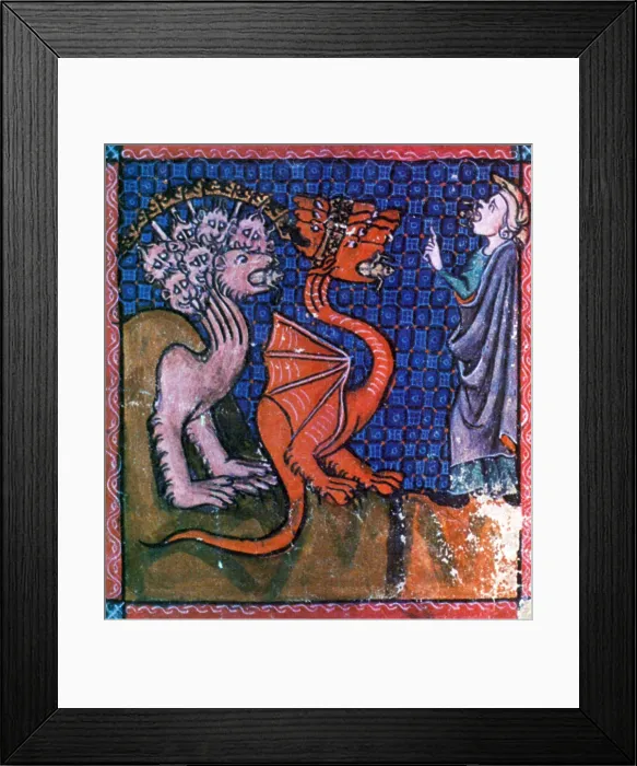 Framed Print : Beasts Vomiting Frogs, Apocalypse Framed Print : Beasts Vomiting Frogs, Apocalypse