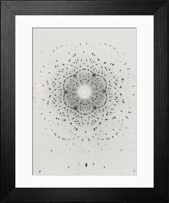 Framed Print : Beryl, X-Ray Diffraction Framed Print : Beryl, X-Ray Diffraction