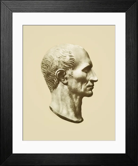 Framed Print : Julius Caesar, Roman General and Statesman