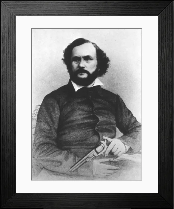 Framed Print : Samuel Colt, American Inventor Framed Print : Samuel Colt, American Inventor